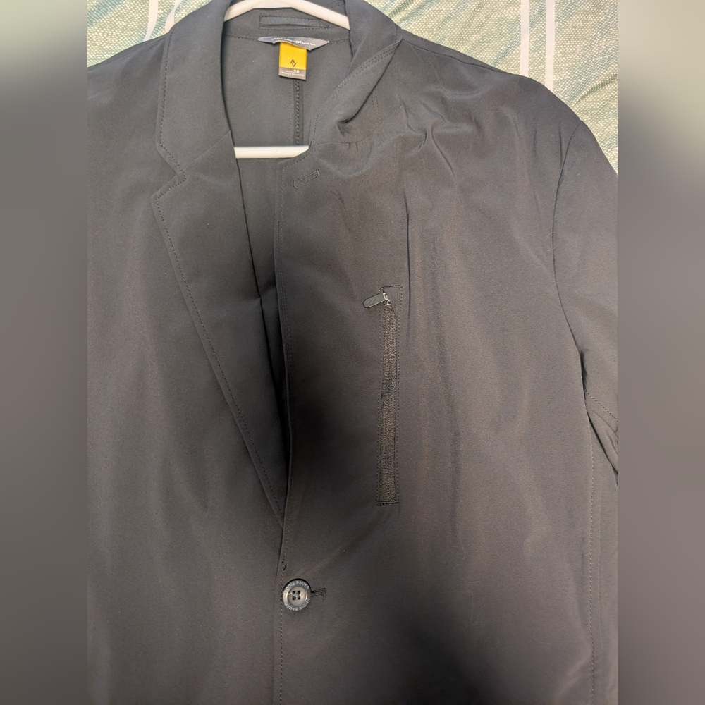 Men's Eddie Bauer Black Blazer - Picture 3 of 6
